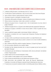 PSICODINAMICA DEI GRUPPI E DELLE ISTITUZIONI