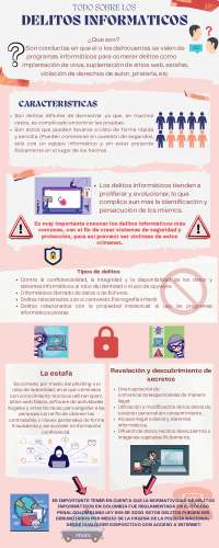 infografia de delitos informaticos para su revision