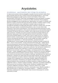 Arystoteles poglądy pedagogiczne