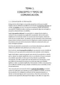 TEMA 1. CONCEPTO Y TIPOS DE COMUNICACIÓN.