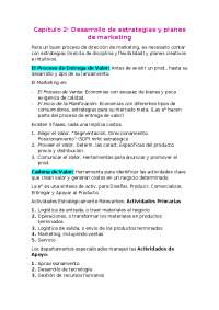 Resumen Capítulo 2: Desarrollo de estrategias y planes de marketing