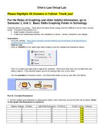 Ohm's Law Lab Phet Circular
