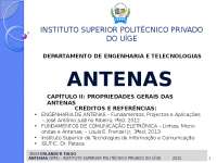 Fundamentos de propagação e antenas