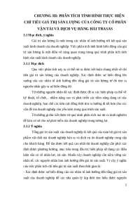 Phân tích hoạt động kinh tế