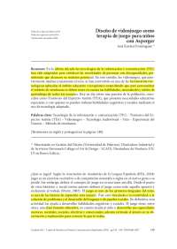 Diseño de videojuego como terapia de juego para niños con Asperger