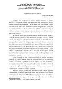 Colonização Portuguesa no Brasil