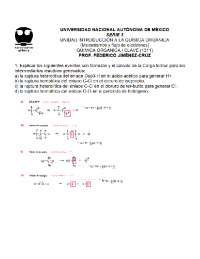Serie 3. Mecanismos de reacción