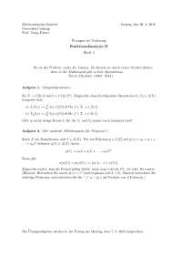 Funktionalanalysis II Blatt 4