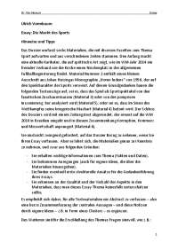 Ulrich Vormbaum Essay: Die Macht des Sports Hinweise und ...