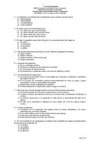 Examen forestal cuestionario