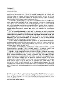 Sisyphos war der Gründer und Erbauer von Korinth und herrschte als König in der herrlichen