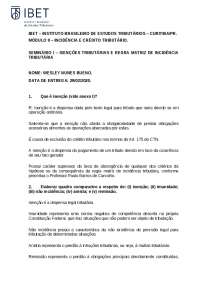 Módulo II - Seminário I