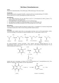 Rot-blaue-Chemolumineszens