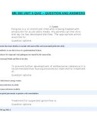 MN 553 UNIT 6 QUIZ – QUESTIONS AND ANSWERS. - Docsity