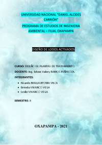 Diseño de lodos activados
