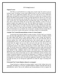 Writing exercise convert the original text to academic and professional writing