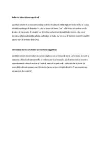 Testo Descrittivo - oggettivo/soggettivo