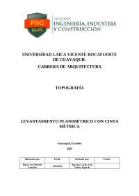 Informe técnico de topografía