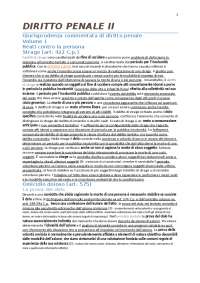 Riassunto "Giurisprudenza commentata di diritto penale" (Pisa, volumi 1-2))