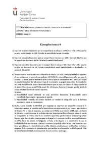 Ejercicios Tema 4 Dirección Financiera II