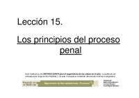 TEMA 15 PRINCIPIOS DEL PROCESO PENAL | Diapositivas de Derecho Procesal ...
