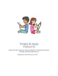 FCICHA TECNICA TERAPIA DE JUEGO