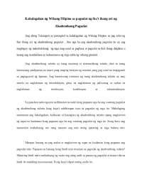 The Importance of Filipino Language in Academic Writing