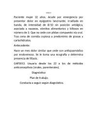 CASO CLÍNICO DE CIRUGIA GENERAL - PANCREATITIS AGUDA