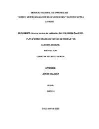 Informe técnico de validación GA1-220501092-AA4-EV01 Joran Salazar