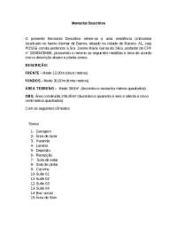 Memorial descritivo - modelo