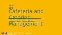 All about the history of Food Service Management.