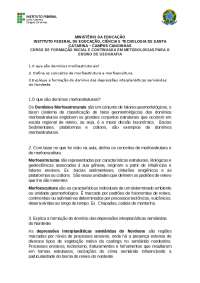 Domínios Morfoestruturais e Morfoesculturais