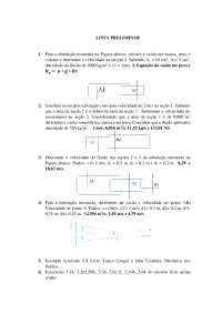 Calculos de Vazão e Velocidade em Tubulações de Fluidos - Prof. mare