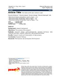 Research template and proposal