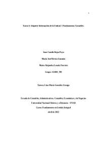 Fundamentos en gestión integral - Tarea 4