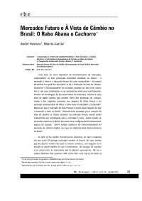 Análise Comparativa: Mercado Futuro vs. à Vista de Câmbio no Brasil - Liderança Curto
