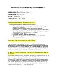 Propiedades de Rayos Catódicos y Tipos de Fibras Nerviosas