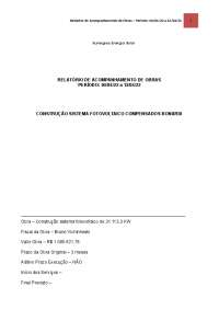 relatorio de obra sistema fotovoltaico