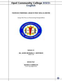 Thesis sa Panunuring Pampanitikan