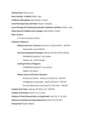 Pre-Service Teacher Training Program