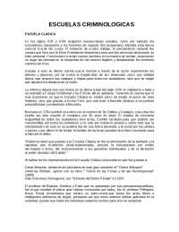 La Escuela Positiva de Criminología: Ferri, Lombroso y Garofalo