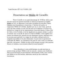 Dissertation sur Médée de Corneille