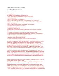 Partnership and Corporation - Chapter 14