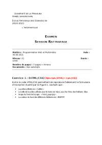 HTML CSS JS PHP EXAM
