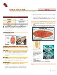 Clinical Parasitology Trematodes