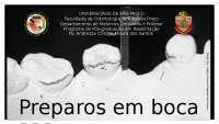 Aula de preparos para Prótese Parcial Removível