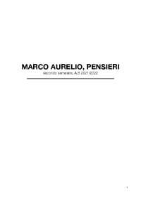 Pensieri, Marco Aurelio