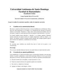 Letra ejercicio del arte de la comunicación