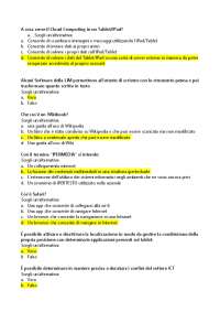 Domande e risposte Test TABLET (200 Ore) - Eirsaf UNISCIENTIA | Prove d ...