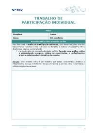 Matriz trabalho de participação individual
